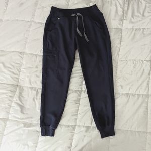 FIGS Navy Zamora jogger scrub pants XS petite